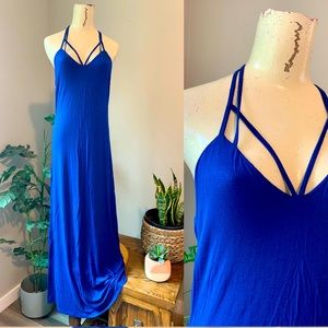 BNWOT Blue Maxi Dress